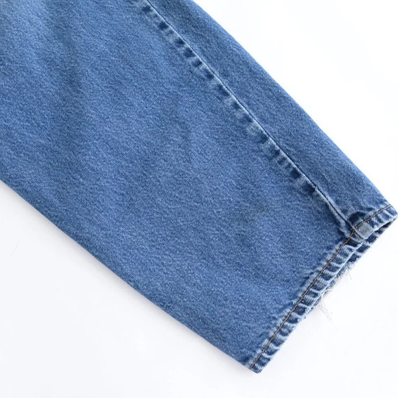 Vintage 90S Levi's 560  Loose Fit 100% Cotton Mid-wash Blue Denim Jeans 40X30 - Picture 6 of 14
